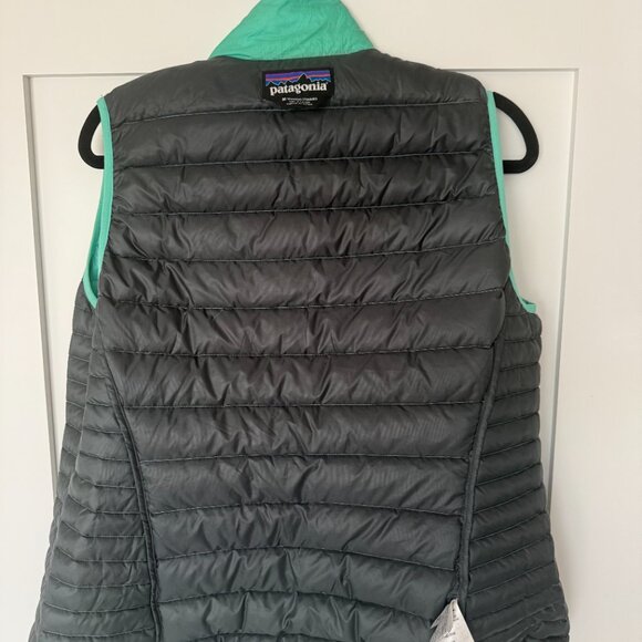 Patagonia Women’s Down Sweater Vest Teal / Aqua Size M Lightweight Pu - Picture 3 of 5
